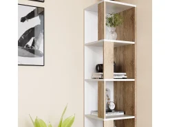 Vicco Prateleira de canto sonoma 33.3x33.3x162.2 lio Natural claro