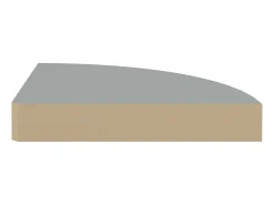 Prateleira de canto suspensa 25x25x3,8 cm MDF PT316260^ Prateleira