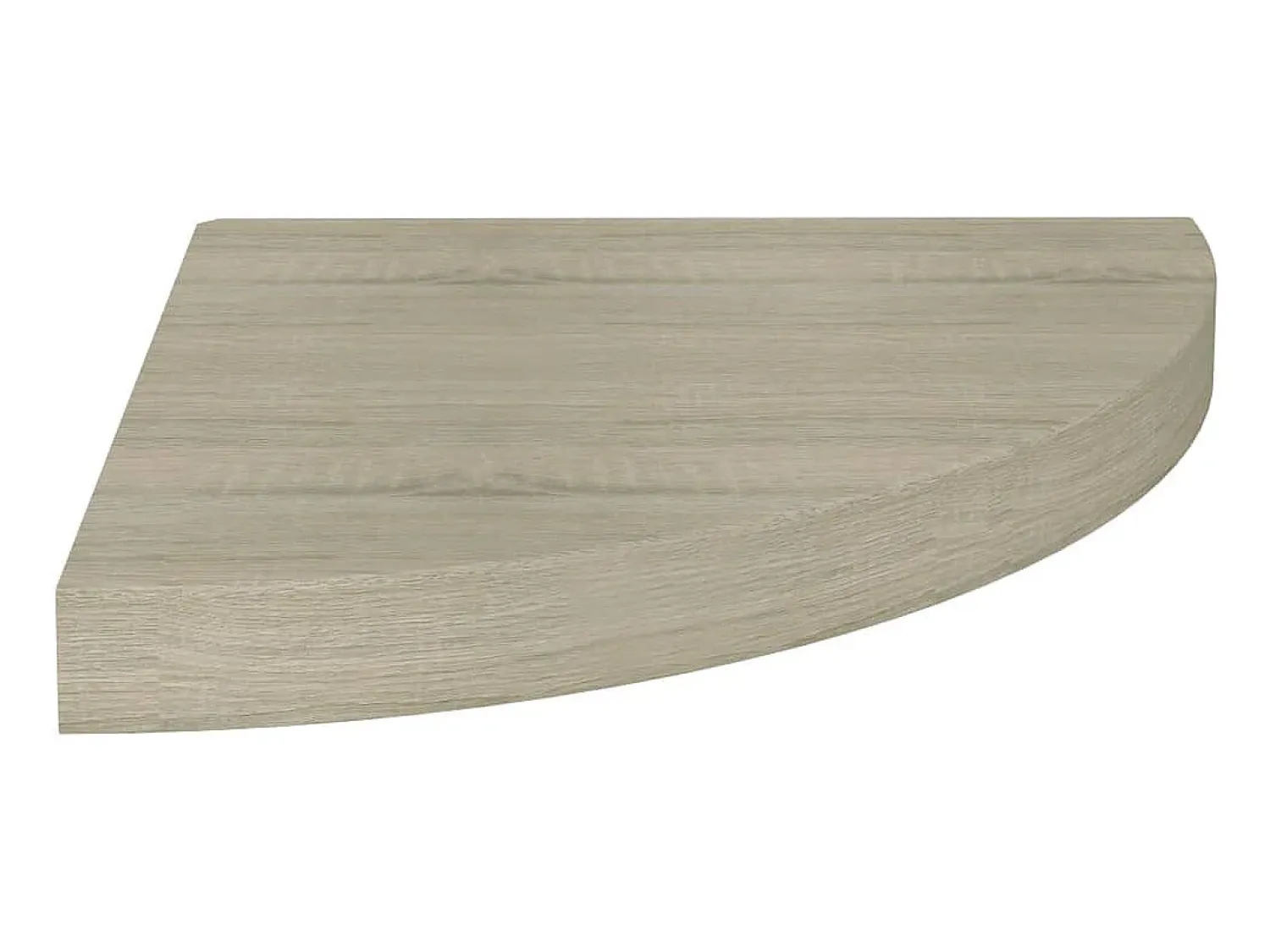 Prateleira* Prateleira de canto suspensa 35x35x3,8cm MDF cor carvalho PT608434 Castanho
