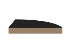Prateleira* Prateleira de canto suspensa 35x35x3,8 cm MDF PT821202 Preto