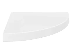 Prateleira de canto suspensa 35x35x3,8 cm MDF brilhante PT198327^ Prateleira