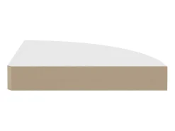 Prateleira de canto suspensa 25x25x3,8 cm MDF PT962880^ Prateleira