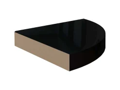 Prateleira de canto suspensa 25x25x3,8 cm MDF brilhante PT693109^ Prateleira