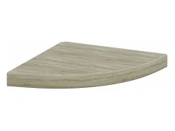 vidaxl Prateleira de canto suspensa 35x35x3,8cm MDF cor carvalho^ Prateleira
