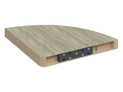 vidaxl Prateleira de canto suspensa 35x35x3,8cm MDF cor carvalho^ Prateleira