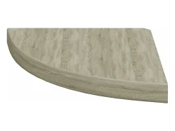vidaxl Prateleira de canto suspensa 35x35x3,8cm MDF cor carvalho^ Prateleira
