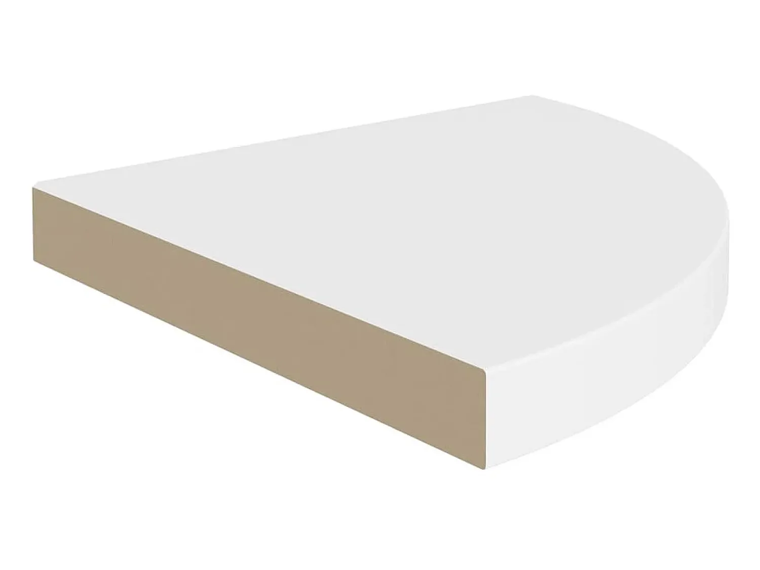 Prateleira de canto suspensa 35x35x3,8 cm MDF PT537394^ Prateleira