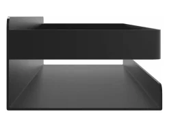 Prateleira|vidaxl Prateleira de chuveiro aço inoxidável 304 escovado -mate Preto