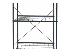 Prateleira|Helloshop26 Prateleira de cozinha 150 x 60 x 42 cm com efeito mármore 03_0006971 Preto