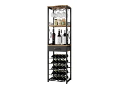 Online Vicco Prateleira de cozinha carvalho rústico 40x30x147.5 porto Natural escuro