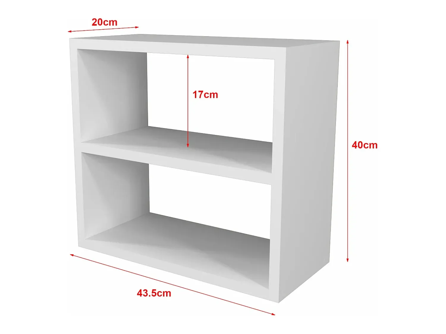 Outlet Helloshop26 Prateleira de cozinha independente de 2 níveis 40 x 43,5 x 20 cm branca 03_0006965 Branco