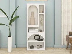 Prateleira*Vente-unique Prateleira de design com 5 nichos - Branca - LUELA Branco