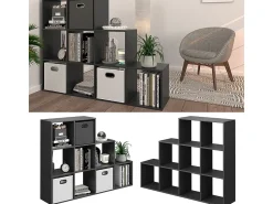 Prateleira*Vicco Prateleira de escada antracite 142.4x29x107.8 Cinza antracite