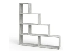 Prateleira|Vicco Prateleira de escada betão 163x29x155 Cinzento claro