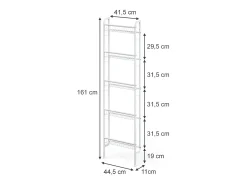 Prateleira*Vicco Prateleira de escada 44.5x11x160 klivo Branco