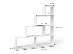 Prateleira|Vicco Prateleira de escada 163x29x155 Branco