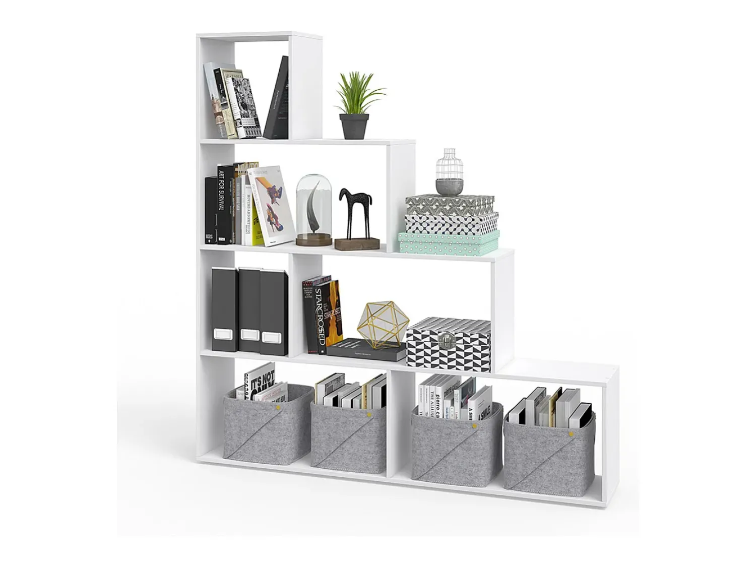 Prateleira|Vicco Prateleira de escada 163x29x155 Branco