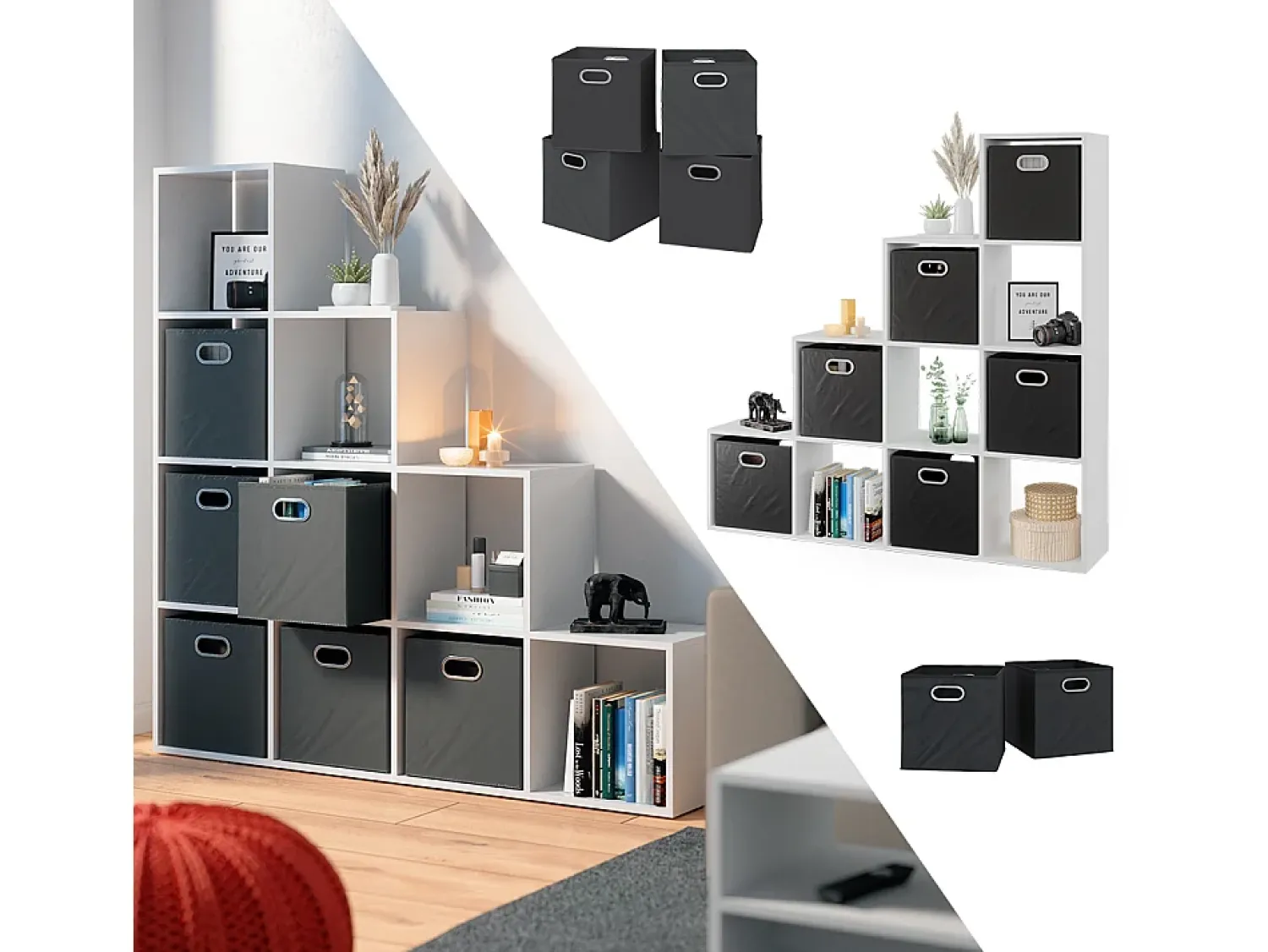 Vicco Prateleira de escada 142.5x29x140^ Prateleira