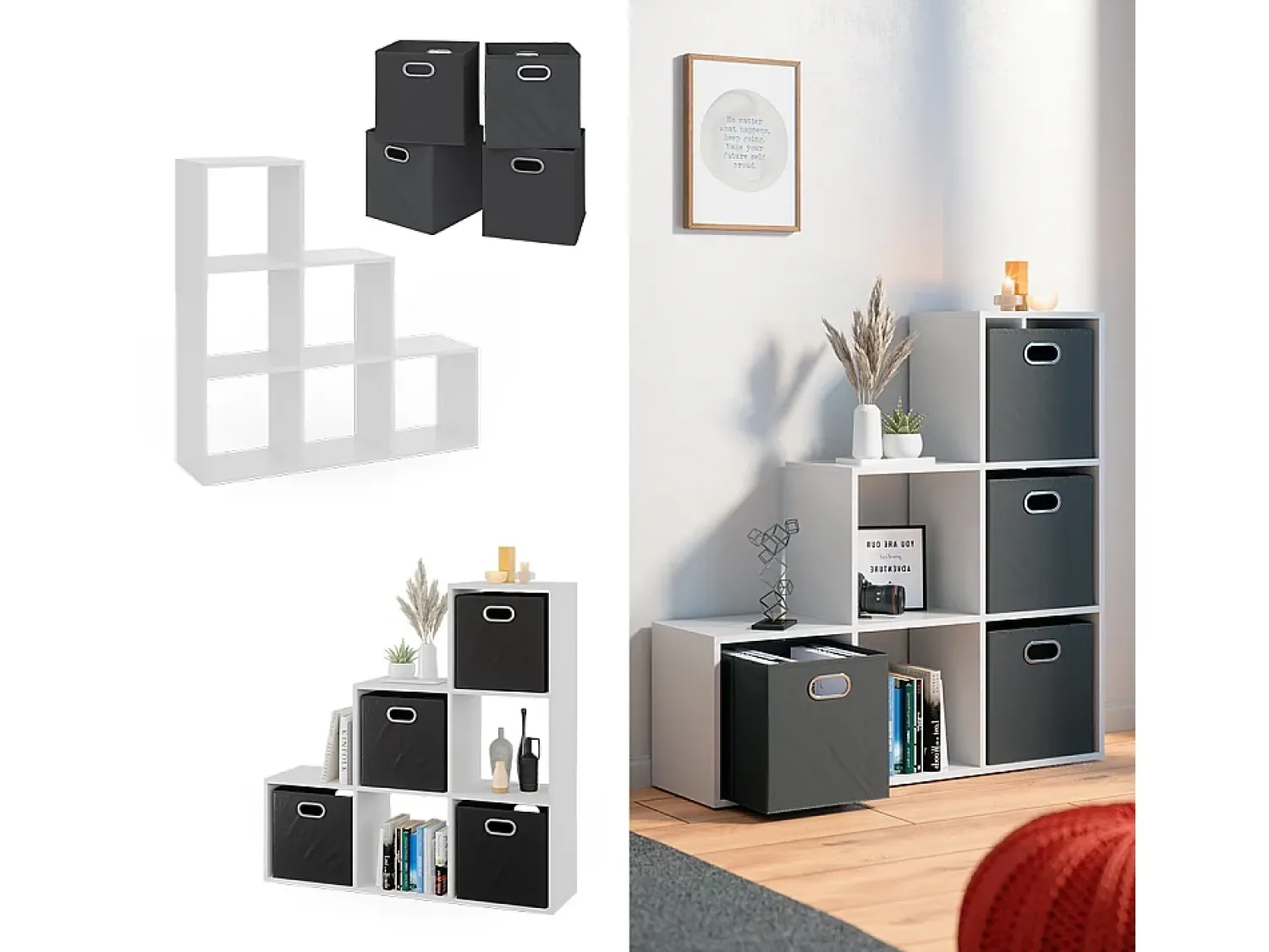 Vicco Prateleira de escada 107.2x29x107.8^ Prateleira