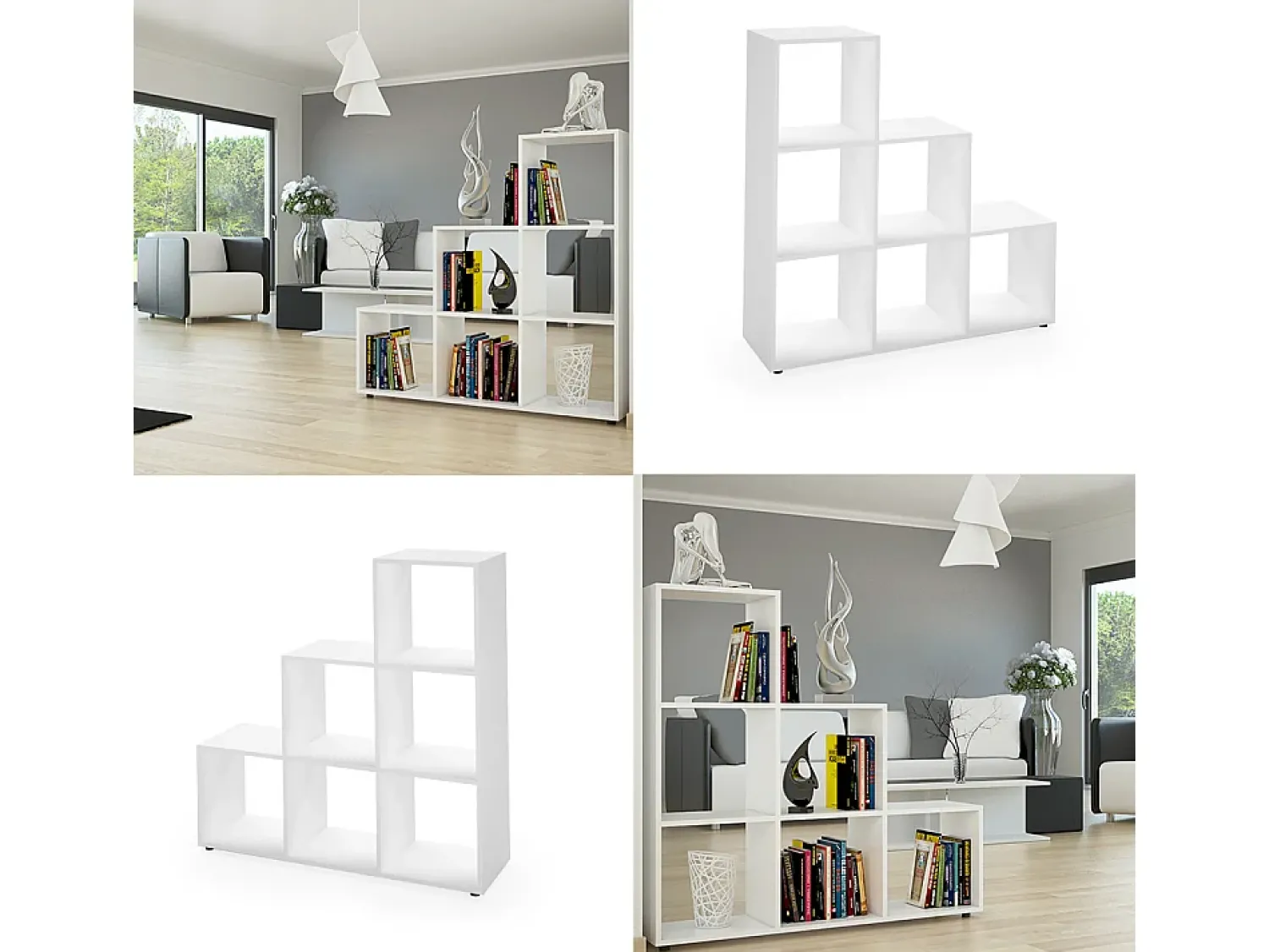Vicco Prateleira de escada 107.2x29x107.8^ Prateleira