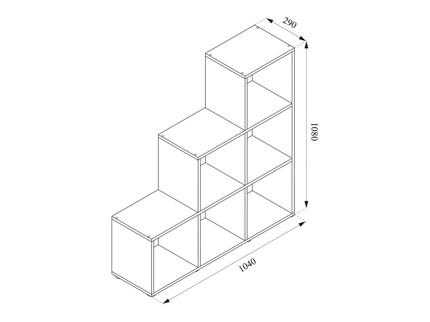 Vicco Prateleira de escada madeira antiga 107.2x29x107.8^ Prateleira
