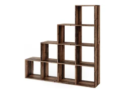 Prateleira|Vicco Prateleira de escada madeira antiga 142.5x29x140 Castanho