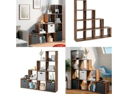 Prateleira|Vicco Prateleira de escada madeira antiga 142.5x29x140 Castanho
