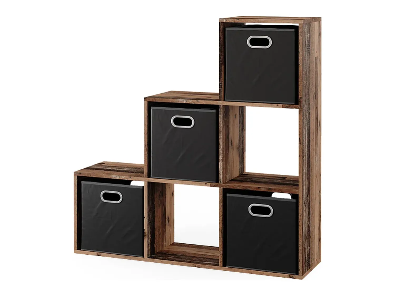 Vicco Prateleira de escada madeira antiga 107.2x29x107.8^ Prateleira