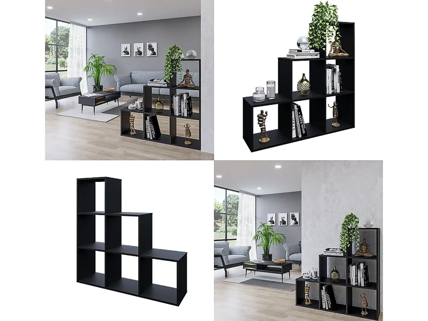 Vicco Prateleira de escada 107.2x29x107.8^ Prateleira