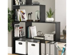 Discount Vicco Prateleira de escada 163x29x155 Preto