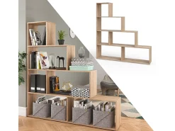 Online Vicco Prateleira de escada sonoma 163x29x155 Natural claro