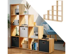 Vicco Prateleira de escada sonoma 142.5x29x140^ Prateleira