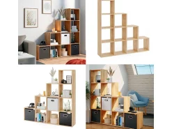 Vicco Prateleira de escada sonoma 142.5x29x140^ Prateleira