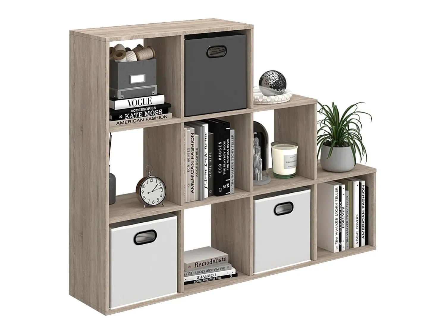 Discount Vicco Prateleira de escada sonoma 142.4x29x107.8 Natural claro