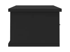 Outlet Prateleira de gavetas para parede derivados de madeira PT577887 Preto