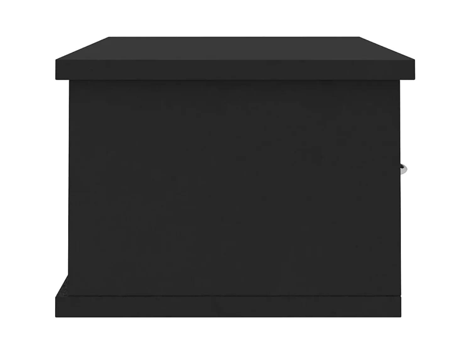 Outlet Prateleira de gavetas para parede derivados de madeira PT577887 Preto