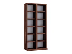 Móvel De Arrumação|VCM Prateleira de mídia de CD / DVD Milano Nozes A. 92 x L. 42 x P. 20 cm Multicor
