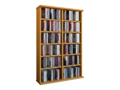 Móvel De Arrumação|VCM Prateleira de mídia de CD / DVD Ronul Livro A. 92 x L. 60 x P. 18 cm Natural claro