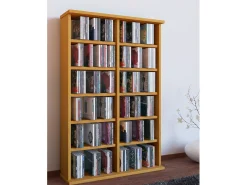 Móvel De Arrumação|VCM Prateleira de mídia de CD / DVD Ronul Livro A. 92 x L. 60 x P. 18 cm Natural claro
