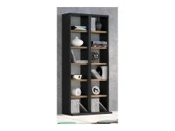 Móvel De Arrumação*VCM Prateleira de mídia de CD / DVD Milano Antracite/carvalho mel A. 92 x L. 42 x P. 20 cm Multicor