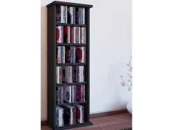 Móvel De Arrumação|VCM Prateleira de mídia de CD / DVD Vostan Preto A. 92 x L. 31 x P. 18 cm Multicor