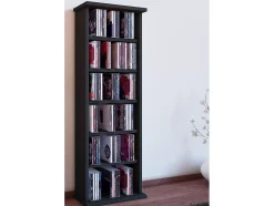 Móvel De Arrumação|VCM Prateleira de mídia de CD / DVD Vostan Preto A. 92 x L. 31 x P. 18 cm Multicor