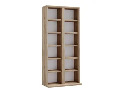 Hot VCM Prateleira de mídia de CD / DVD Milano Carvalho Sonoma (Sägerau) A. 92 x L. 42 x P. 20 cm Multicor