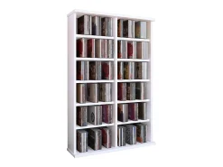 Móvel De Arrumação|VCM Prateleira de mídia de CD / DVD Ronul Branco A. 92 x L. 60 x P. 18 cm Multicor