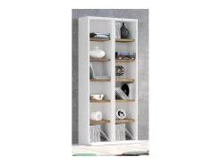 Móvel De Arrumação*VCM Prateleira de mídia de CD / DVD Milano Branco/carvalho de mel A. 92 x L. 42 x P. 20 cm Multicor