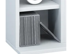 Outlet VCM Prateleira de mídia de CD / DVD Milano Branco A. 92 x L. 42 x P. 20 cm Multicor