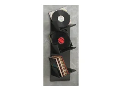 Sale VCM Prateleira de mídia de CD / DVD Lona Preto A. 106 x L. 33 x P. 26 cm Multicor