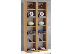 VCM Prateleira de mídia de CD / DVD Milano Livro A. 92 x L. 42 x P. 20 cm^ Móvel De Arrumação