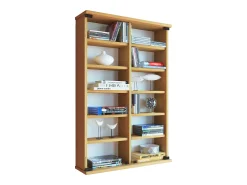 Online VCM Prateleira de mídia de CD / DVD Lona Livro A. 92 x L. 60 x P. 18 cm Multicor