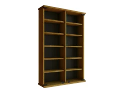 Online VCM Prateleira de mídia de CD / DVD Lona Livro A. 92 x L. 60 x P. 18 cm Multicor